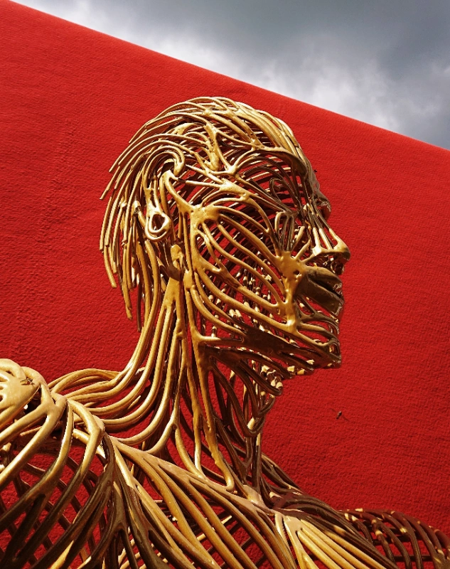 Sculpture en acier d'Alain de Manca