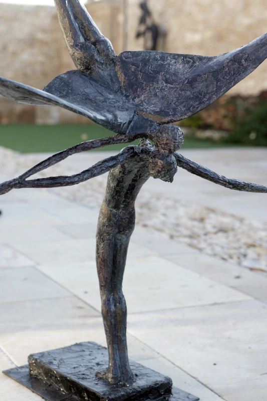 Sculpture en acier d'Alain de Manca