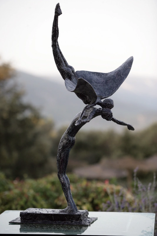 Sculpture en acier d'Alain de Manca