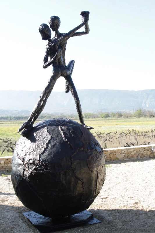 Sculpture en résine d'Alain de Manca