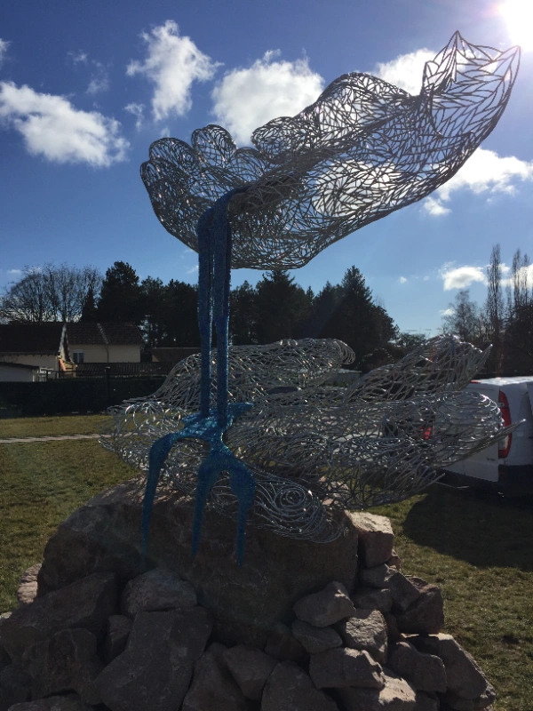 Sculpture en acier d'Alain de Manca