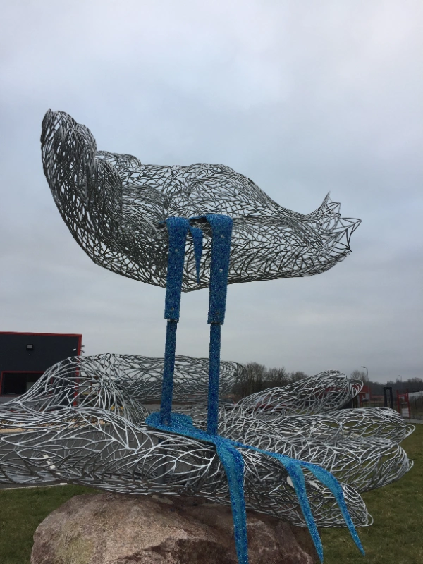 Sculpture en acier d'Alain de Manca