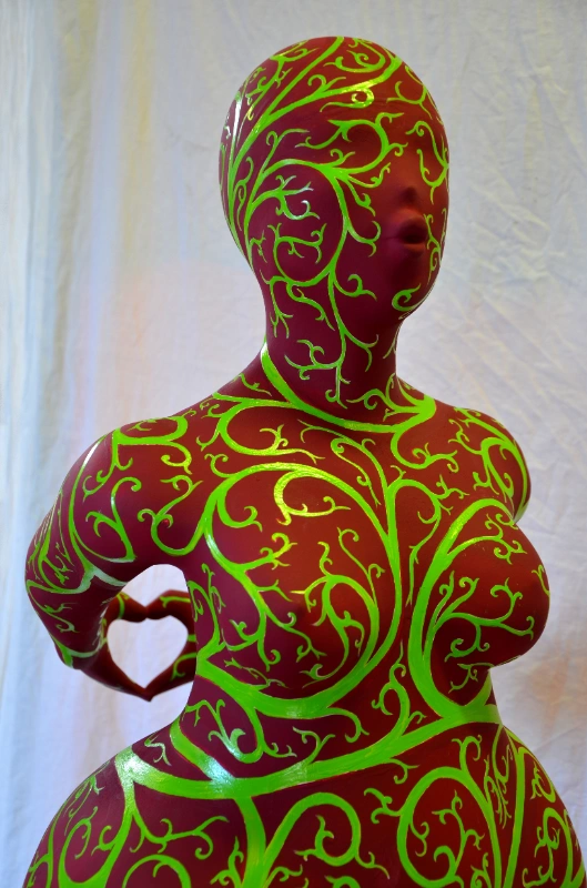 Sculpture en résine d'Alain de Manca