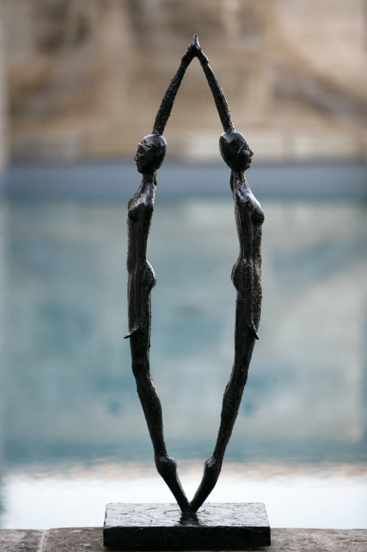 Sculpture en résine d'Alain de Manca