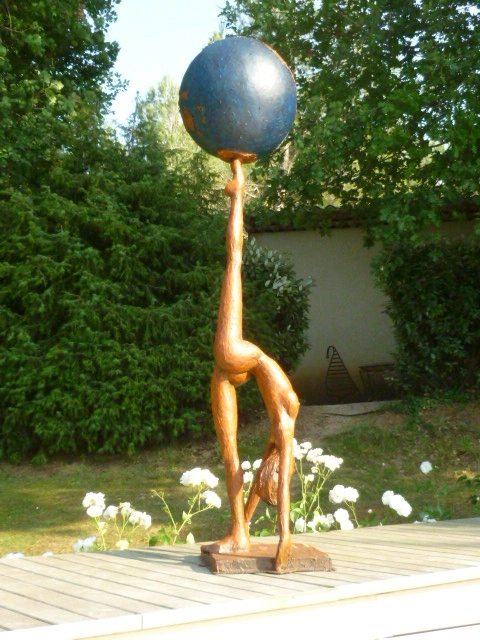 Sculpture en bronze d'Alain de Manca