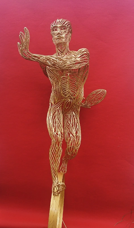 Sculpture en acier d'Alain de Manca